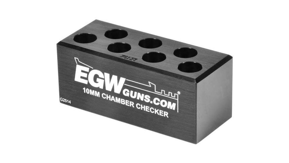 Evolution Gun Works Ammo Chamber Checker 10mm 7-hole, Black, 70135