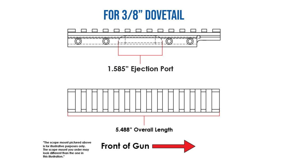 Evolution Gun Works HD Picatinny Scope Mount, CZ 452/CZ 453/CZ 511/CZ 512, Standard Action, 0 MOA, Matte Black Hardcoat, 80900