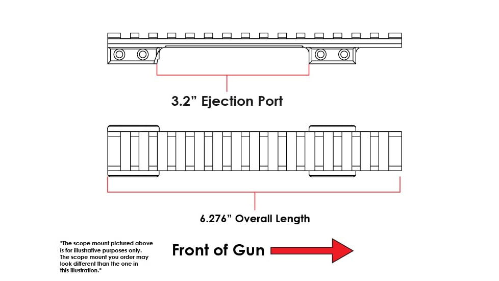 Evolution Gun Works HD Picatinny Scope Mount, CZ 550, Standard Action, 20 MOA, Matte Black Hardcoat, 80916