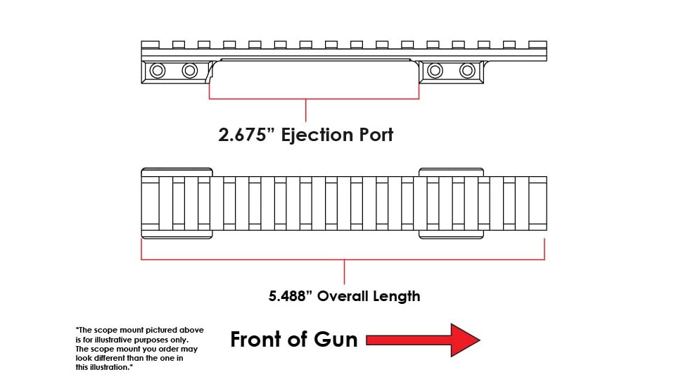 Evolution Gun Works HD Picatinny Scope Mount, CZ 557, Short Action, 20 MOA, Matte Black Hardcoat, 80926