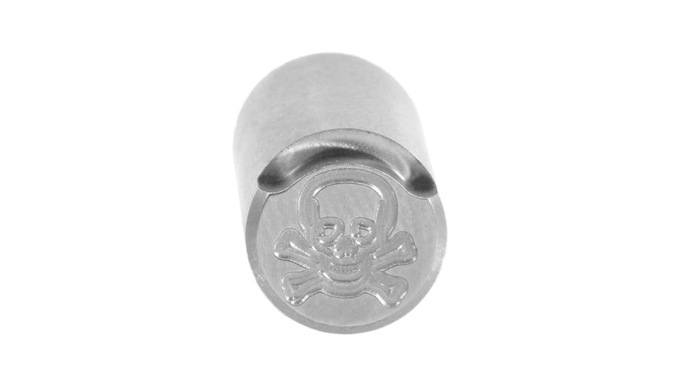 Evolution Gun Works Monogrammed Spring Plug - Skull & Crossbones, Stainless, 98038