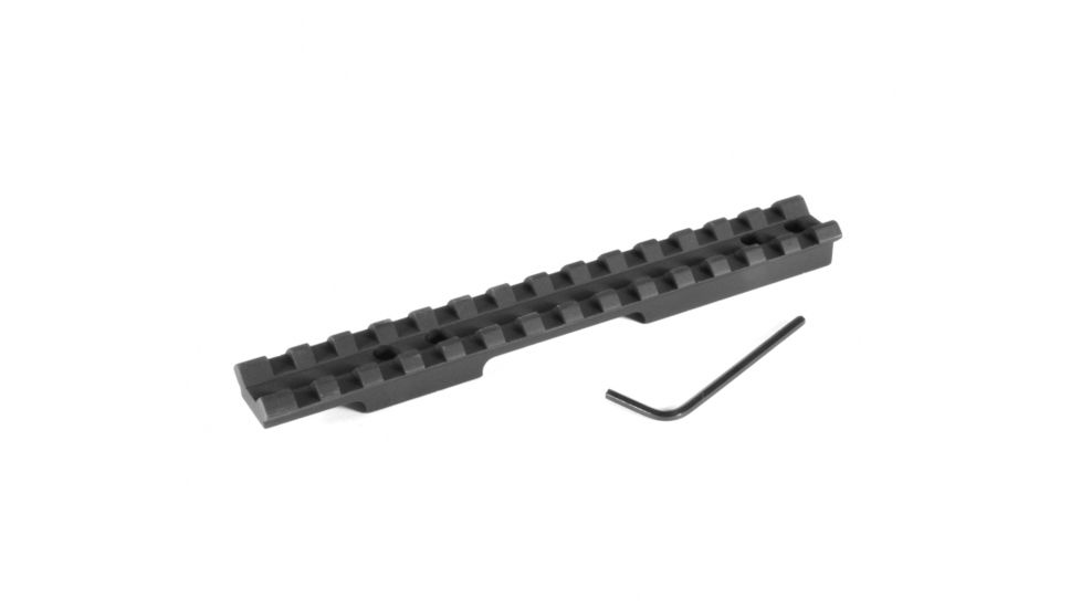 Evolution Gun Works Savage 93 w/ 1-5/8 in Ejection Port, Undrilled Picatinny Rail Scope Mount 20 MOA, 5.882 in, Aluminum, Matte Black, 41604