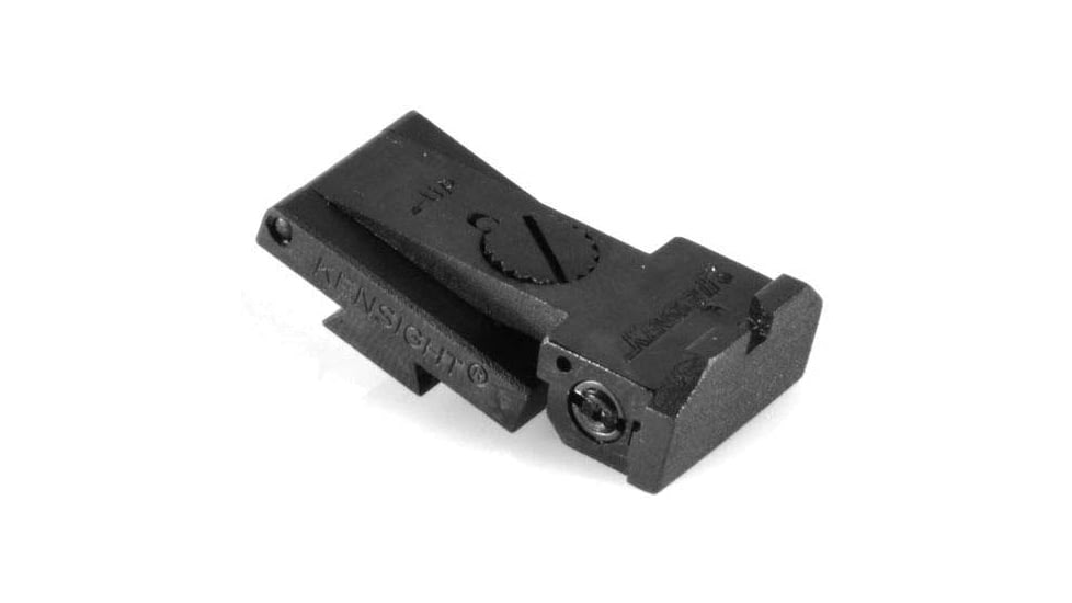 Evolution Gun Works Silverline Adj Rear Sight, Bo-Mar BMCS Cut, Black, 15120