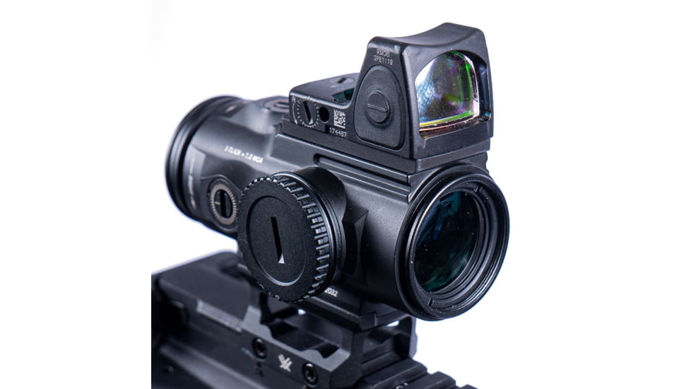 Evolution Gun Works Trijicon RMR Sight for Vortex Spitfire HD Gen II 5x to Trijicon RMR Adapter Plate, Black, 49547