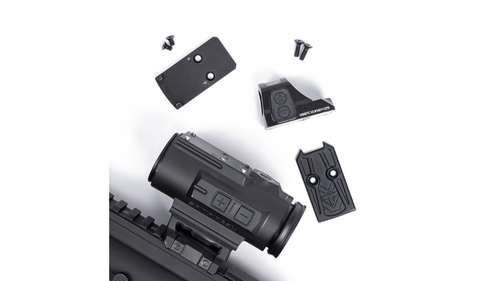 Evolution Gun Works Trijicon RMR Sight for Vortex Spitfire HD Gen II 5x to Trijicon RMR Adapter Plate, Black, 49547