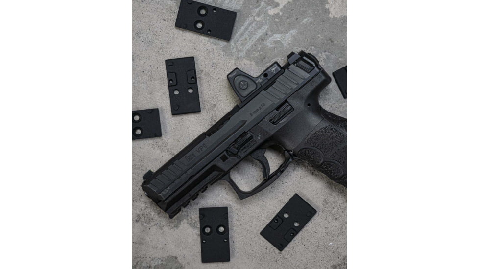 Evolution Gun Works Trijicon RMR / SRO, Holosun 407c / 507c Adapter Mount for HK VP9 Optics Ready, Black, 49544