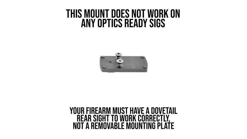 Evolution Gun Works Vortex Viper/Venom fits Burris FastFire and Docter Sight Mount for Sig P220-229, 320, 1.811 in, Aluminum, Matte Black Hardcoat, 49318