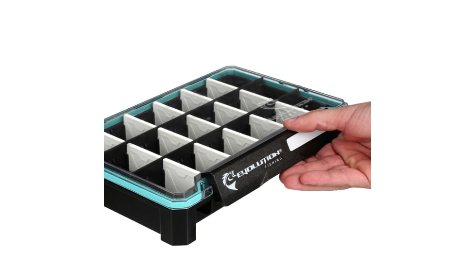 Evolution Outdoor Ballistix 3.6 Tray, Black clear, 3600 sz tackle tray, BLX36