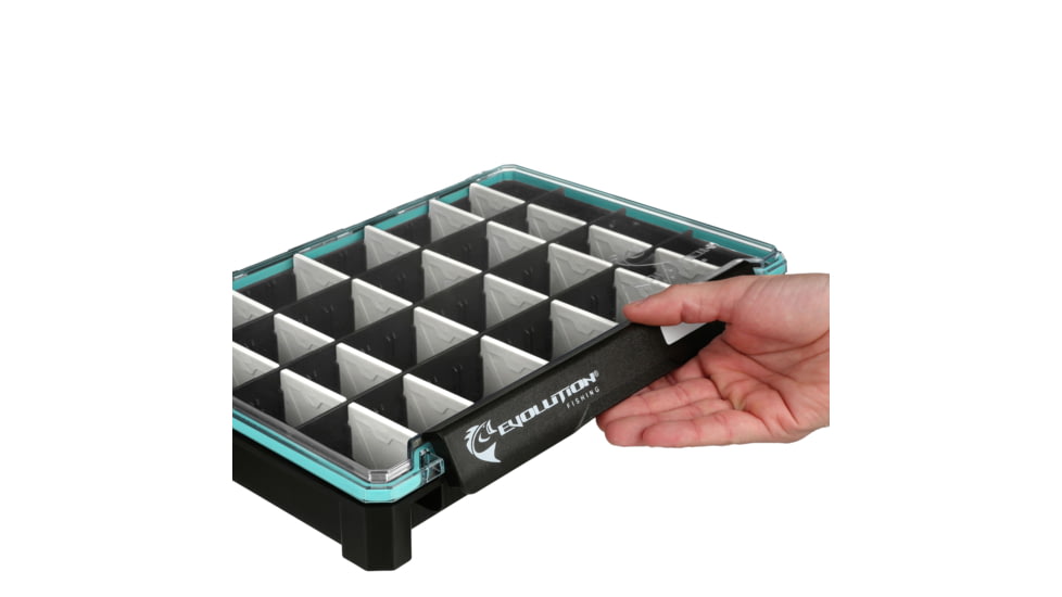 Evolution Outdoor Ballistix 3.7 Tray, Black clear, 3700 sz tackle tray, BLX37