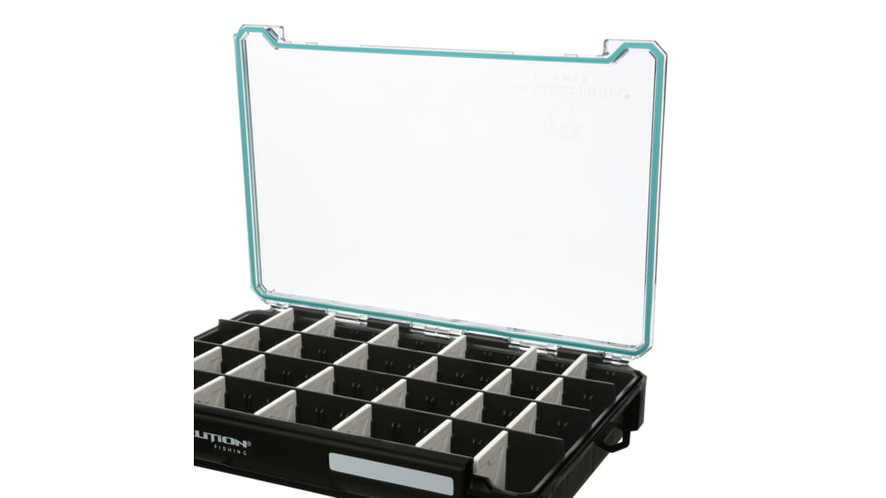 Evolution Outdoor Ballistix 3.7 Tray, Black clear, 3700 sz tackle tray, BLX37