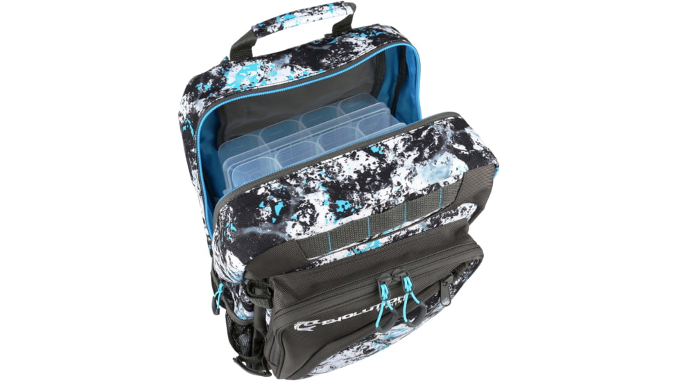 Evolution Outdoor Largemouth 3700 Tackle Backpack, Includes 2 Trays, Quartz Blue, 34023-EV