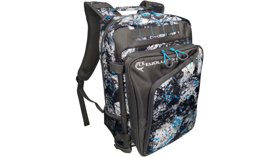 Evolution Outdoor Largemouth 3700 Tackle Backpack, Includes 2 Trays, Quartz Blue, 34023-EV
