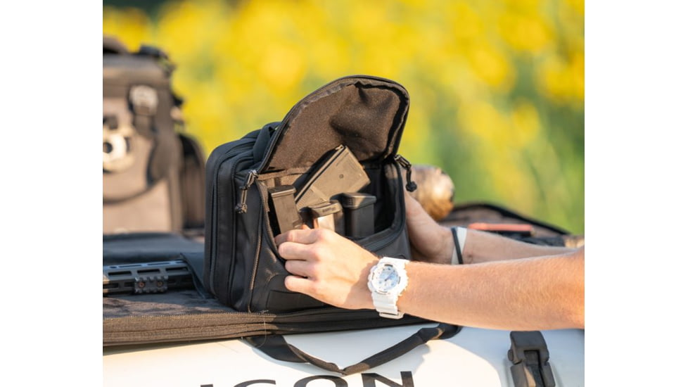 Evolution Outdoor Tactical Double Pistol Soft Case - 1680D Tactical Series, Black, 51283-EV