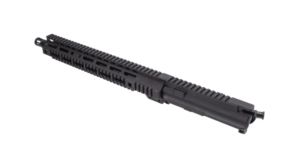 Evolve Weapons Systems Assembled Upper Receiver, 14.5in Mid Length Gas System, Quad Rail, Black, EWS-UAQ-14M-BLK