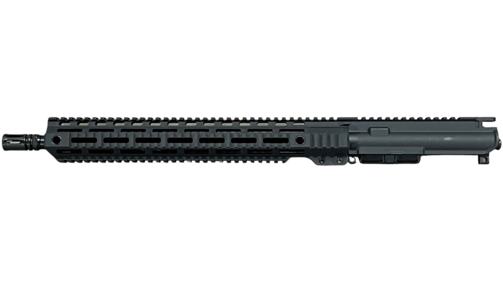 Evolve Weapons Systems Assembled Upper Receiver, 16in Mid Length Gas System, Quad Rail, Black, EWS-UAQ-16M-BLK