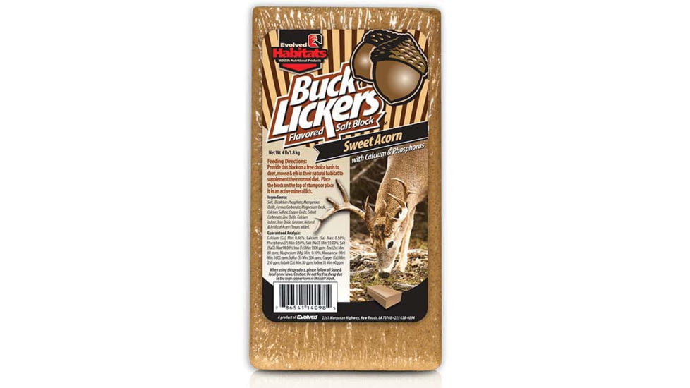 Evolved Habitats Buck Lickers Acorn, 4 lb, EVL-EVO14098