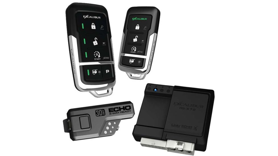 Rescue Tape 900MHz LED 2-Way Keyless Entry and Remote Start - Linkr Ready, Black RS4753D