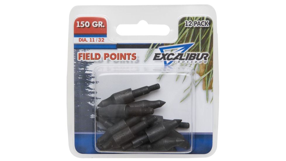 Excalibur Crossbow Field Points, 11/32 150 gr. 12 pk. TP150-12