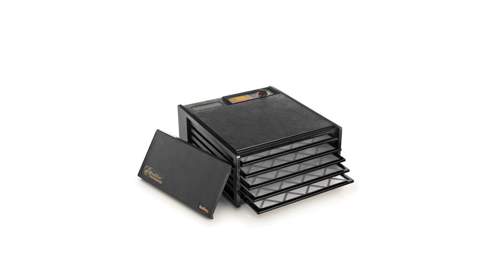 Excalibur Model 3500B 5-Tray Dehydrator, 8 Sq/Ft. Drying Space, Black, 3500B, Black, 5 Tray, 3500B
