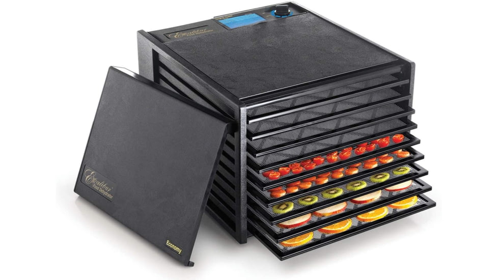 Excalibur Model 2900ECB 9-Tray Dehydrator, 15 Sq/Ft. Drying Space, Black, 2900ECB