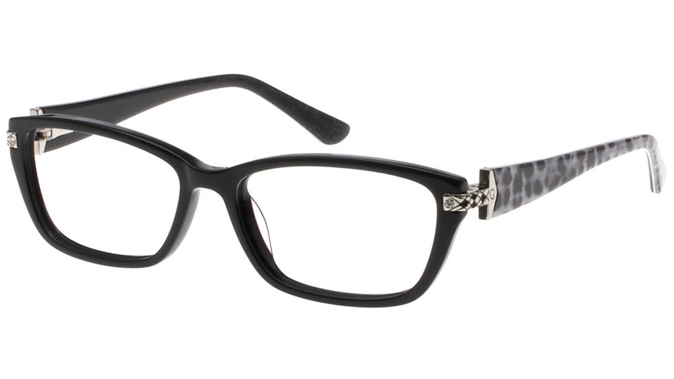 Exces Princess 128 Single Vision Prescription Eyeglasses, Black Leopard Frame, EXP128109SV