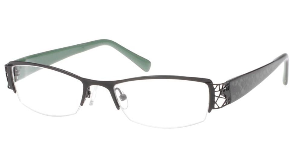 Exces 3065 Progressive Prescription Glasses with Mat Black Green 731 Frame 3065 731