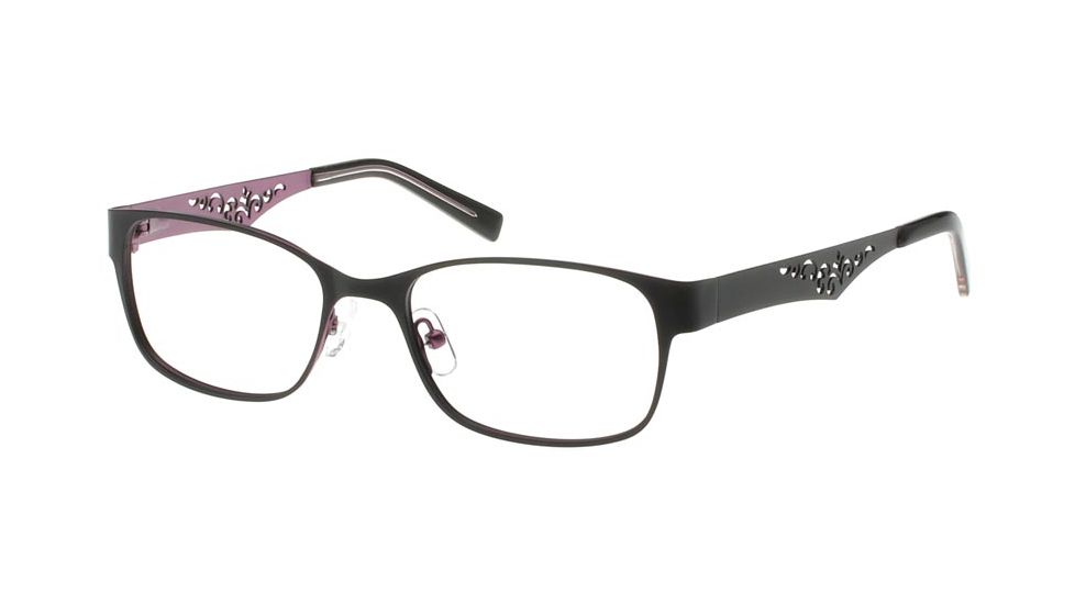 Exces 3099 Eyeglasses - Black-Wine Frame w/ Clear Lenses,Size 51-17-140 3099-201