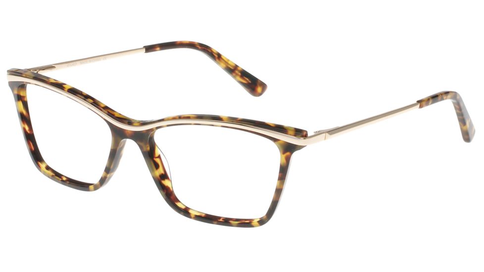 Exces 3138 Progressive Prescription Eyeglasses, Tortoise/Gold Frame, EX3138418PR