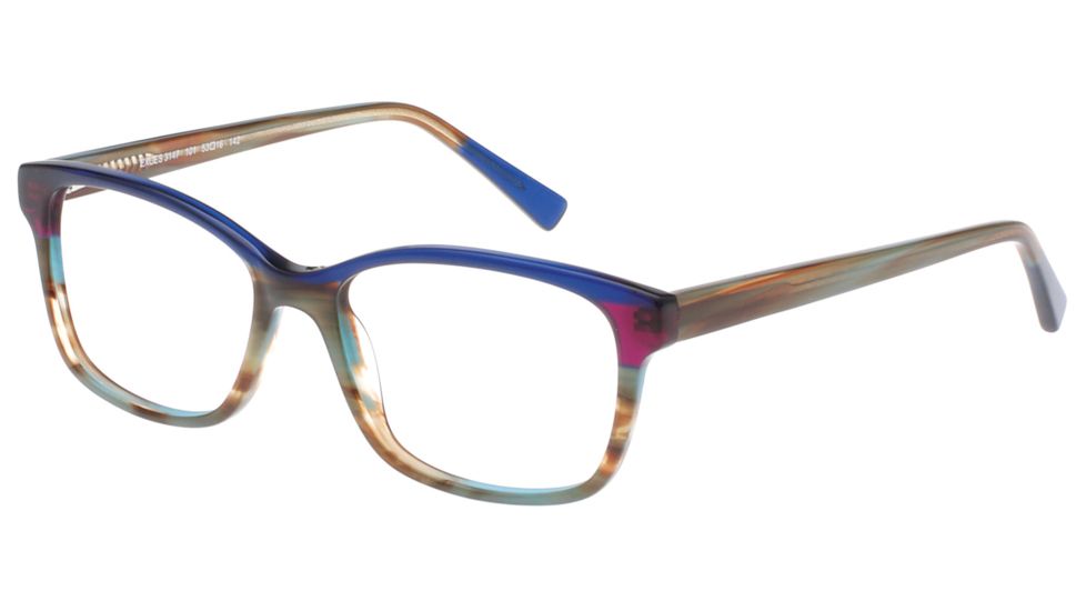 Exces 3147 Eyeglasses, Women's, Navy-Brown-Grey, 53-16-142, EX3147101
