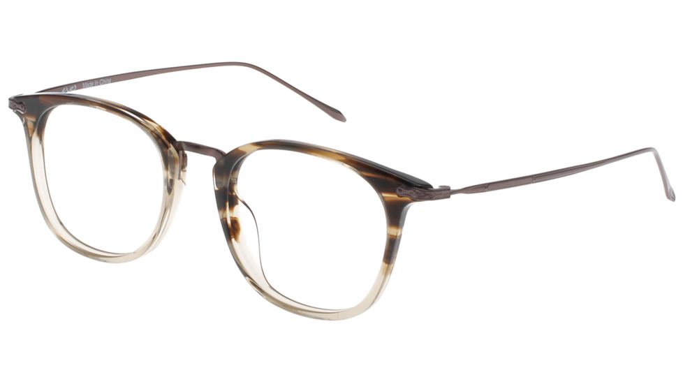Exces Slim Fit 10 Eyeglasses, Mens, Brown-Black, 49-21-145, SF10255