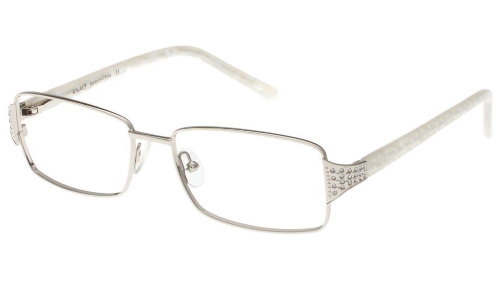 Exces Princess 119 Single Vision Prescription Eyeglasses, Silver/Pearl Frame, EXP119173SV