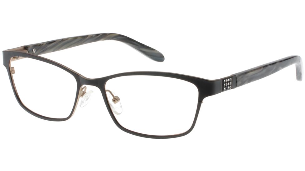 Exces Princess 140 Bifocal Prescription Eyeglasses, Black/Cream/Gold Frame, EXP140134BI