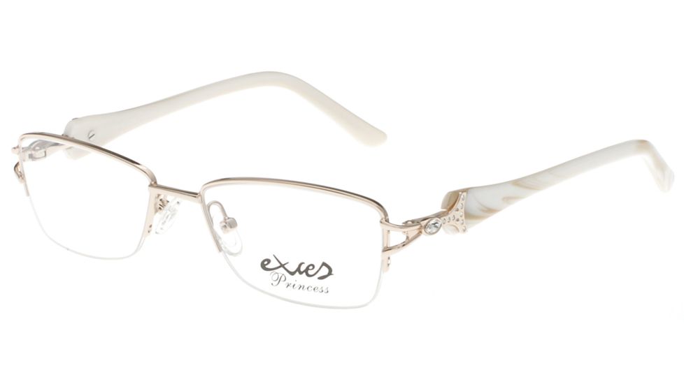 Exces Princess 144 Bifocal Prescription Eyeglasses, Gold/Bone Frame, EXP144404BI