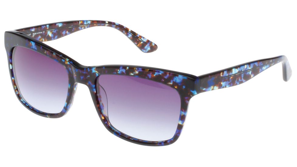 Exces Randi 103 Single Vision Prescription Sunglasses, Blue/Tortoise Frame, EXRANDI103SV