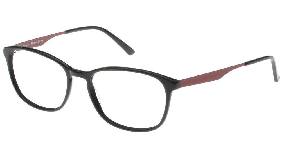 Exces SlimFit 1 Bifocal Prescription Eyeglasses, Shiny Black/Burgundy Frame, SF1165BI
