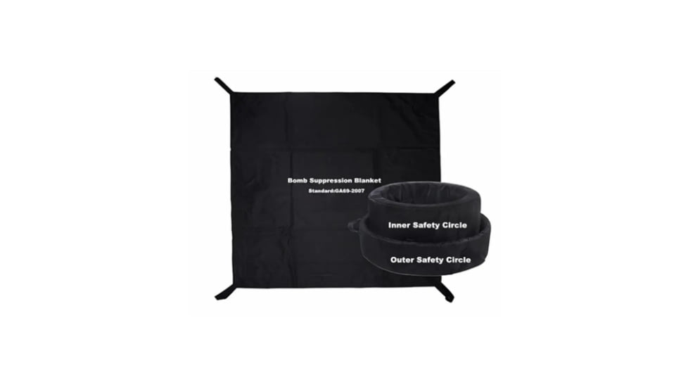 ExecDefense USA Bomb Suppression Blanket, Black, 61in x 61in, EXV-0972A