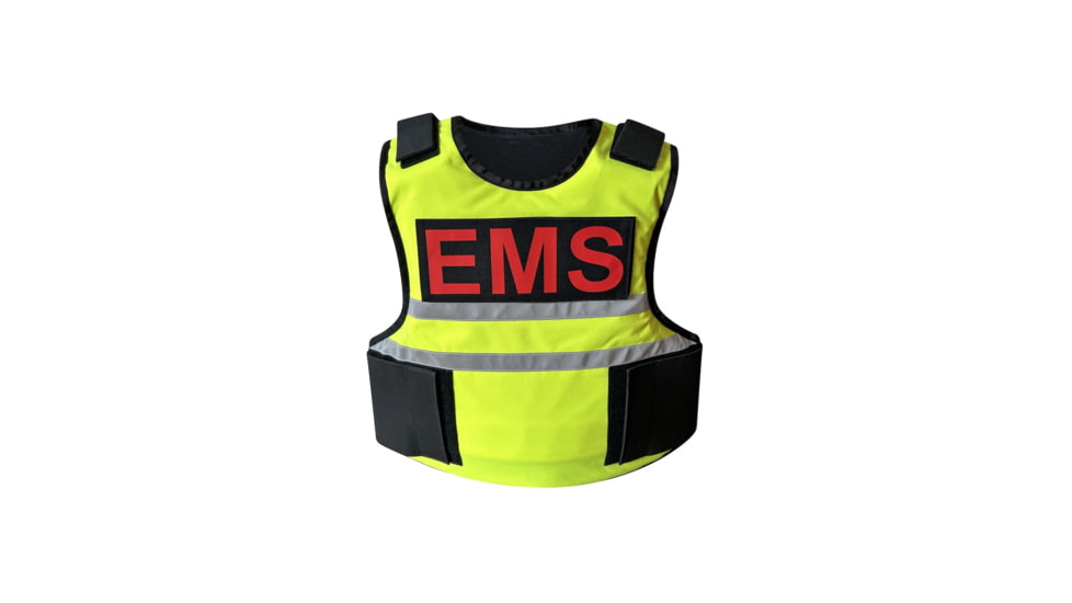 ExecDefense USA EMS Ballistic Vest, III-A, High-Vis Yellow, M, EXV-E22-M