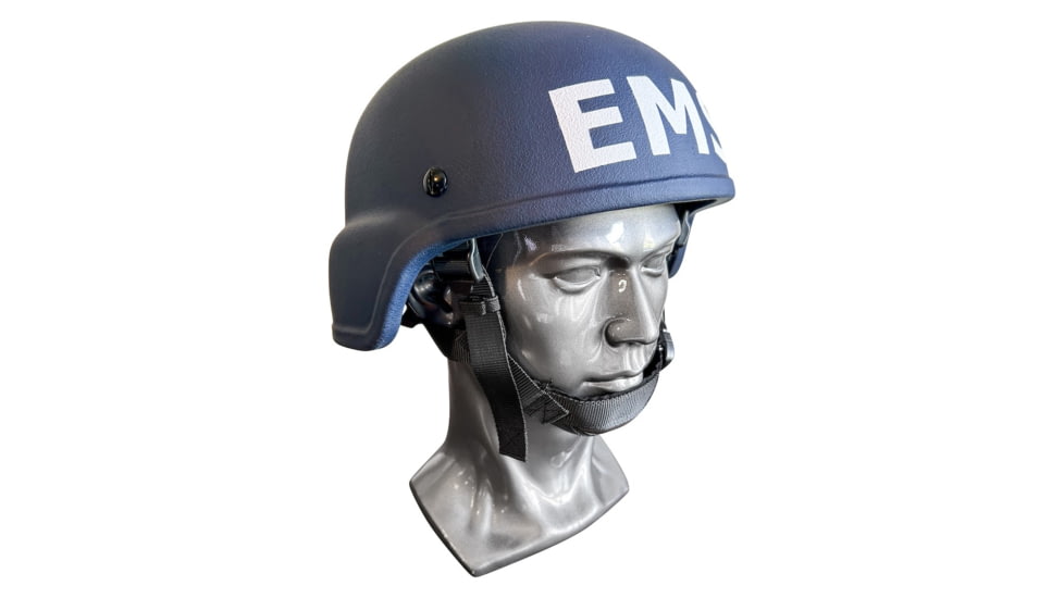 ExecDefense USA EMS / EMT Ballistic Helmet MICH, III-A, Navy Blue, L, E-EBH-L