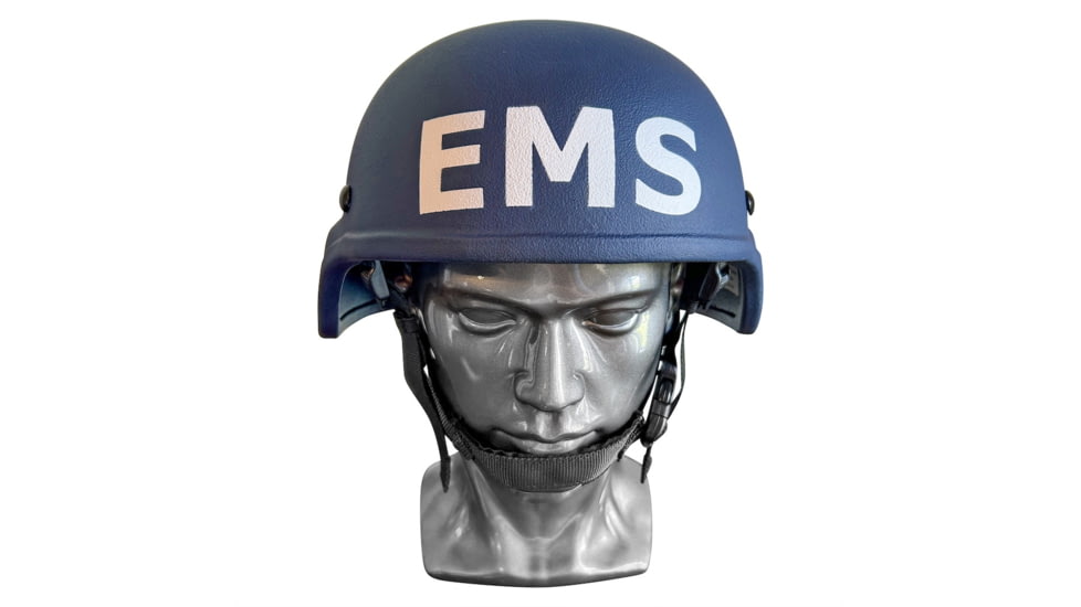 ExecDefense USA EMS / EMT Ballistic Helmet MICH, III-A, Navy Blue, L, E-EBH-L