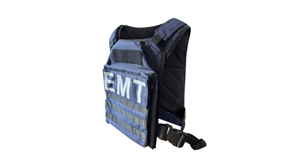 ExecDefense USA EMT / EMS Universal Fit Plate Carrier, Navy Blue, Universal Size, PC-EMT-01