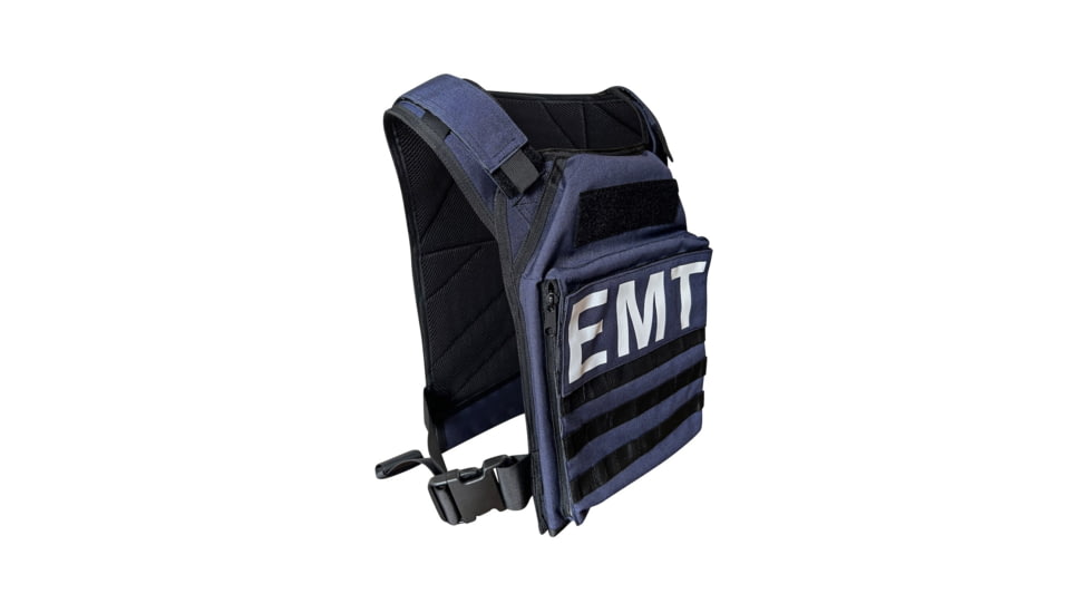 ExecDefense USA EMT / EMS Universal Fit Plate Carrier, Navy Blue, Universal Size, PC-EMT-01