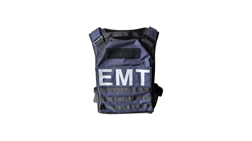 ExecDefense USA EMT / EMS Universal Fit Plate Carrier, Navy Blue, Universal Size, PC-EMT-01