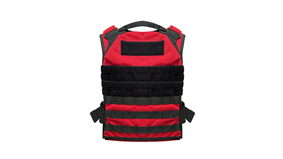 ExecDefense USA FIRE Universal Fit Plate Carrier, Red, Universal Size, PC-FPC-01