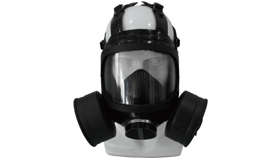 ExecDefense USA FreshTac Gas Mask, Black, Universal Size, ED-FX027