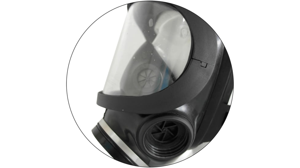 ExecDefense USA FreshTac Gas Mask, Black, Universal Size, ED-FX027