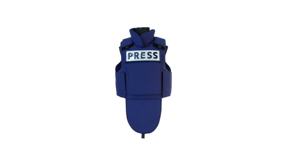 ExecDefense USA PRESS Ballistic Vest, III-A, Navy Blue, L, EXV-P-L