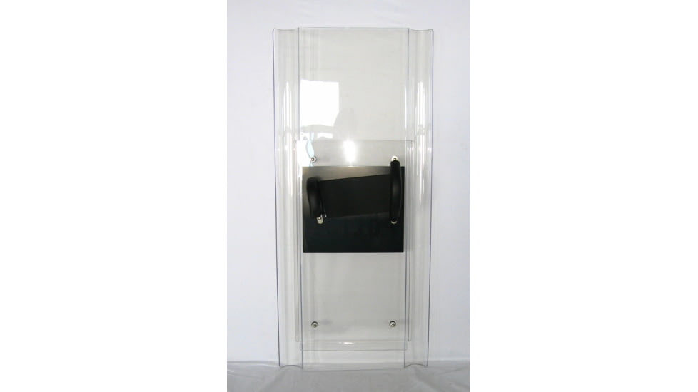 ExecDefense USA Interlocking Riot Shield, Transparent, Jumbo Size, 5.2 Height, ED-ILRS-J