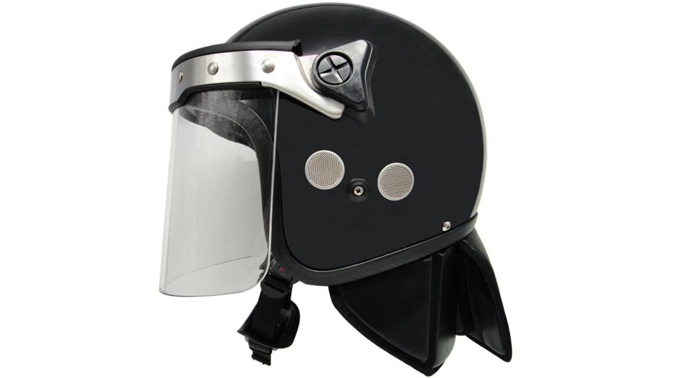 ExecDefense USA PROTEC-X Riot Helmet, Black, X-Large, EDX-072-XL