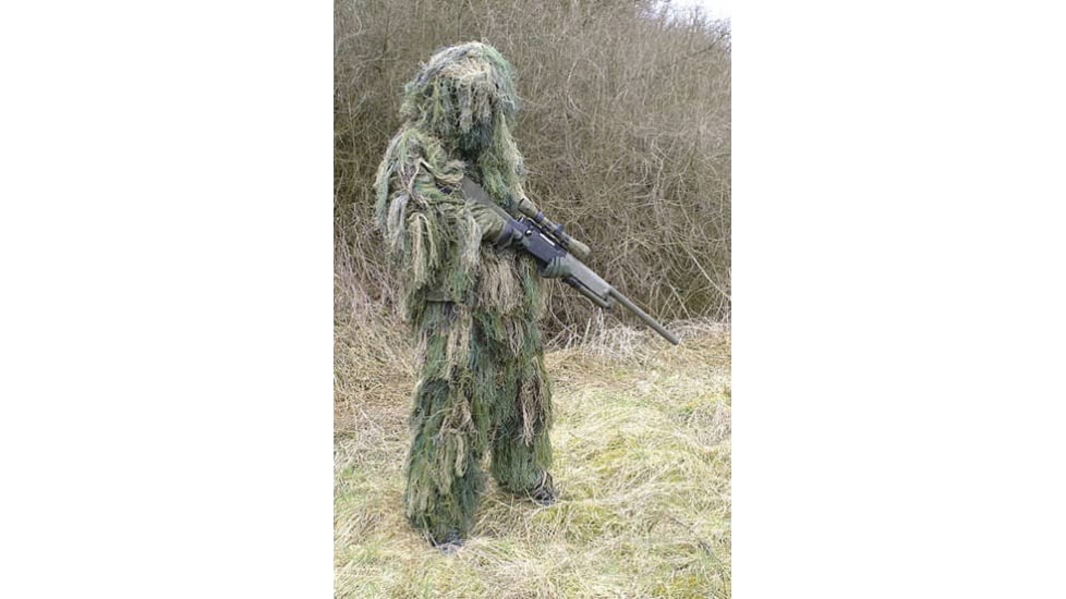 ExecDefense USA Sniper Suit, Ghille Suit, Multi-Color, Woodland, GS-01