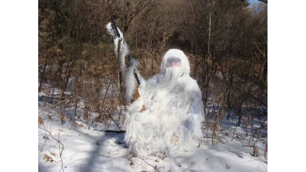 ExecDefense USA Sniper Suit, Ghille Suit, Multi-Color, Woodland, GS-01